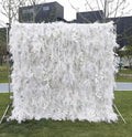 Q86 Wedding White Flower Backdrop Pampas Wall Wedding Decoration Artificial Flower Silk Wall Home Hotel Hanging Wall