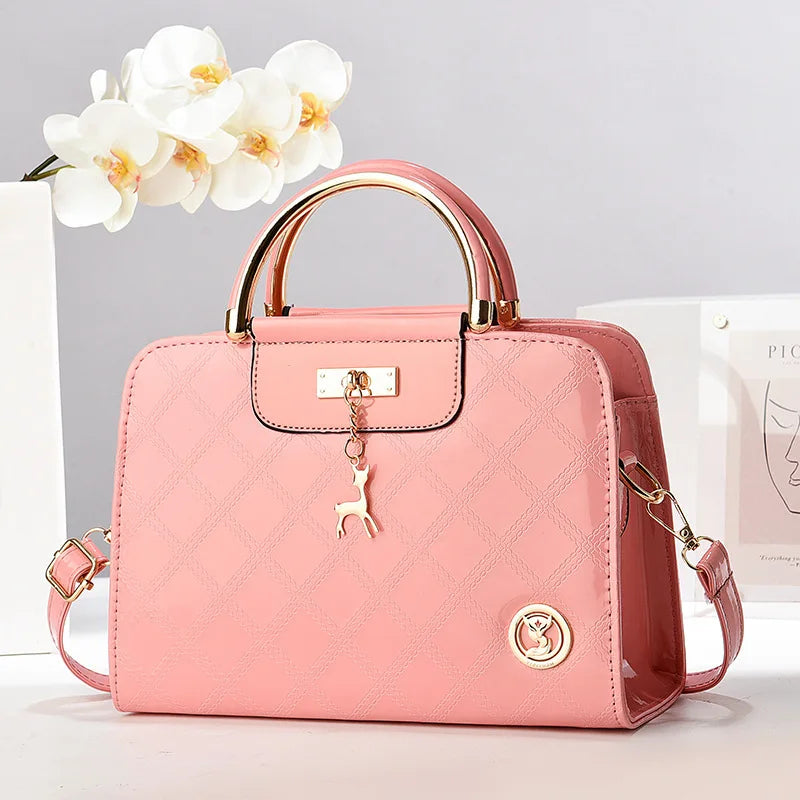Promotional Hand Made Korean Style Plain Sublimation pink Pearl Women Hand Bags Supplier