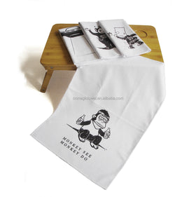 Microfiber Polyester and Polyamide Custom Printed Kitchen Towel Dish Cloth Absorbable Glass Microfiber Dish Towels Luxury