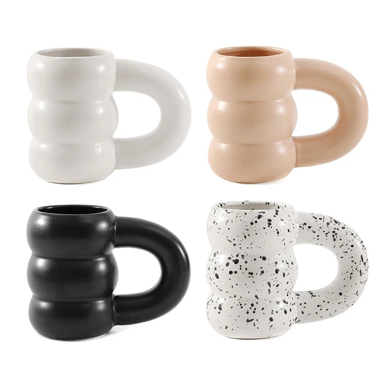 North Europe Matte Mug Splatter Coffee Cup Speckled Custom Hand Made Ceramic Mug Coffee