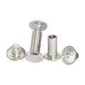 3mm 4mm 5mm 6mm 8mm Nickel Plated Male and Female Combination Screws Flat Head Chicago Driver Blinding Post Rivets Screws