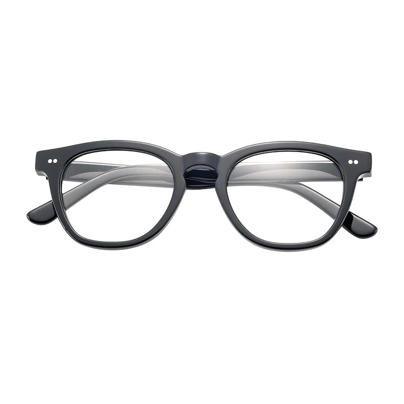 Wholesale Acetate Computer Glasses Frame Women Men Anti Blue Light Round Eyewear Blocking Glasses Optical Spectacle Eyeglass
