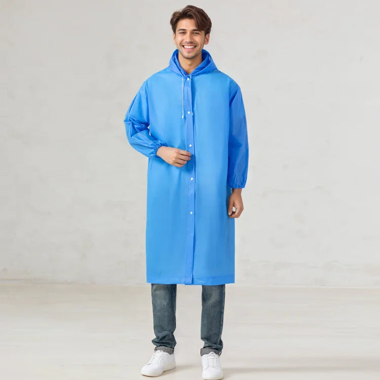 Back to School Rain Poncho Promotion Transparent Unisex Women Men Bulk Order for Educational Institutions