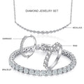 ANSTER 18k Solid Gold Round Shape 3E Cutting Lab Created Diamond IGI Tennis Bracelet