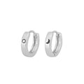 Simple Design Ear Hoop for Women Men Sun Moon Minimalist Round Hoop Earrings Small Ear Stud