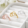 Wholesale Boho Face Ring Stainless Steel Jewelry Women