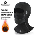 WEST BIKING Winter Cycling Gear Polyester Fleece Windproof Mask Neck Protection Cold-Proof Equipment for Outdoor Bike Riding