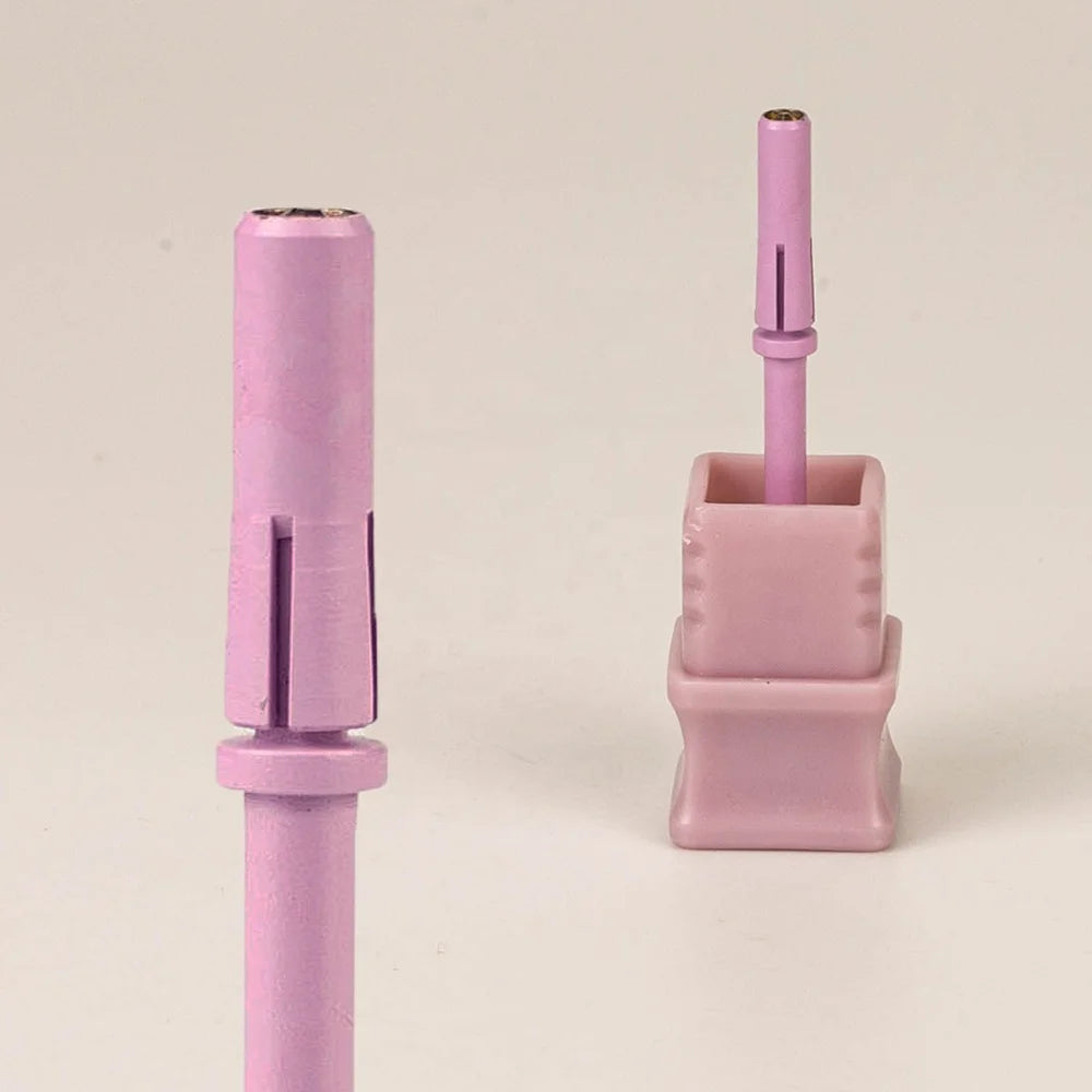 3/32" Colorful  Efile Stainless Steel Skinny Slim Purple 3.1mm Small Mini Nail Drill Mandrel Bits for Sanding Bands
