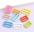 High Quality Thickening Colorful 3-way Square Plastic Buckle Adjustable Nylon Slide Eco-friendly Nickel-Free
