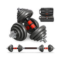 50kg Adjustable Powerlifting Chrome Dumbbell Barbell Set Free Weights for Sale