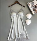 Hot-Selling Women Custom Sexy Lingerie Split Pajamas Suits With Lace Suspenders