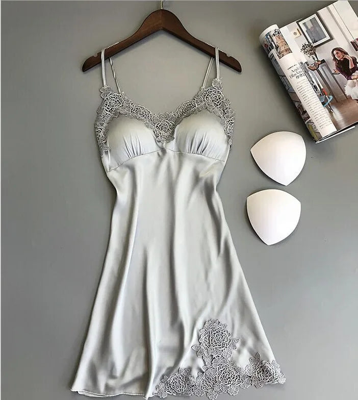 Hot-Selling Women Custom Sexy Lingerie Split Pajamas Suits With Lace Suspenders
