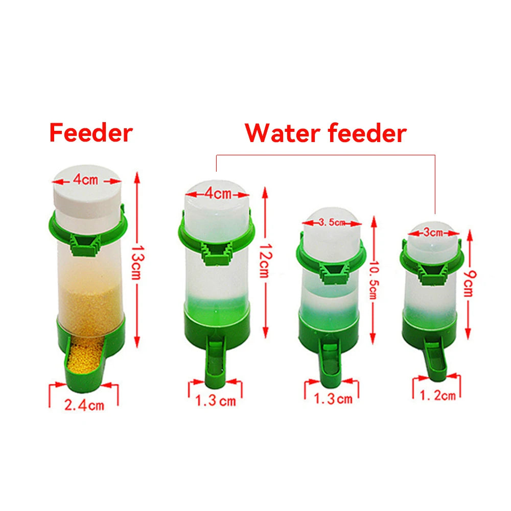 Pet Water Dispenser Bird Feeder Hanging Water Bottle Container Drinking Fountain Parrot Water Feeder