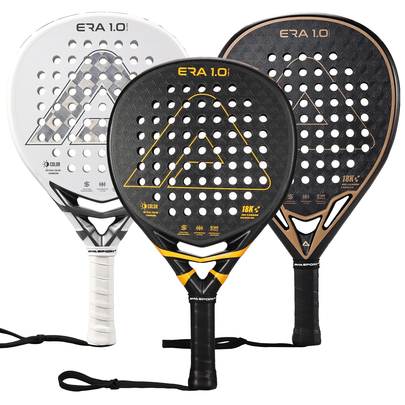 No.1 Professional Ready-to-Ship 18K Titanium Padel Racket Innovative Extensive Range for Advanced Players with EVA Foam Core
