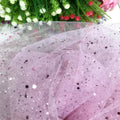 New Design Gold Stamping Glittering Factory Shinny Tulle Powder Mesh Design for Wedding Dresses
