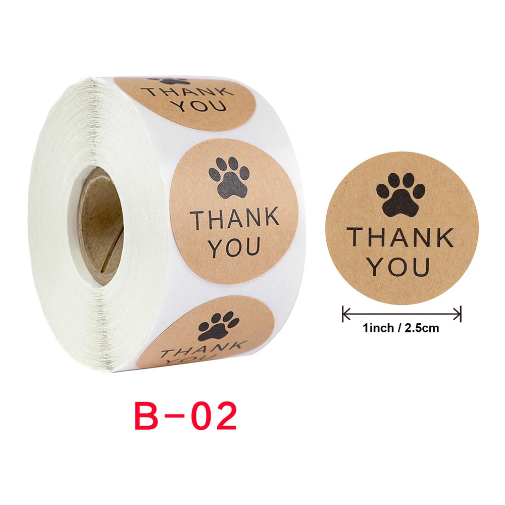 Wholesale Customized Waterproof 'Thank You for Supporting My Small Household Packaging Label Sticker Ready for Shipping