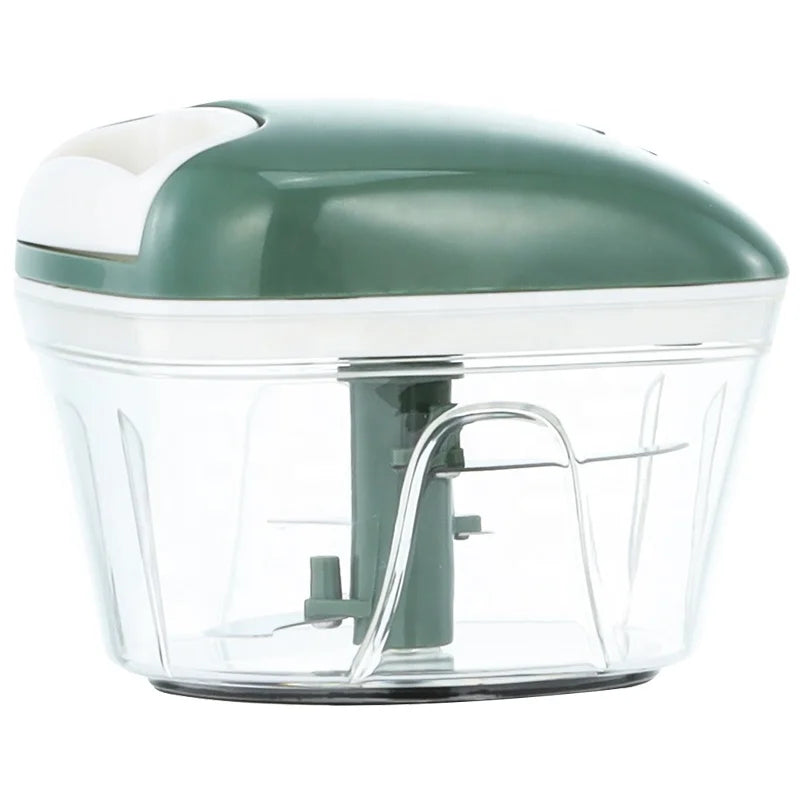 Hot Sale Kitchen Gadgets Manual Food Chopper Hand Powered Garlic Press Vegetable Chopper