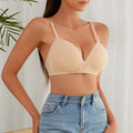 Ladymate ODM/OEM Comfortable Seamless Wireless Bra Anti Sagging Push up Everyday Basic Bralette Smooth Plunge Brassiere Women