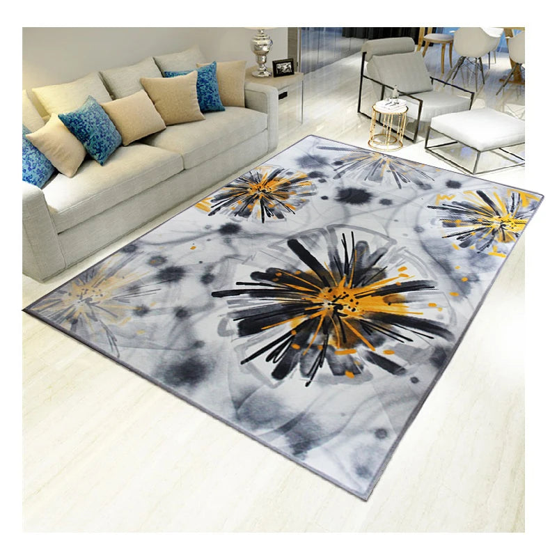 Light Luxury 3d Printed Art Design Modern Style Hotel Living Room Carpets Alfombras