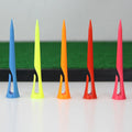 Multiple Color Plastic Golf Tees Golf Accessory Reduced Friction & Side Spin Golf Tees