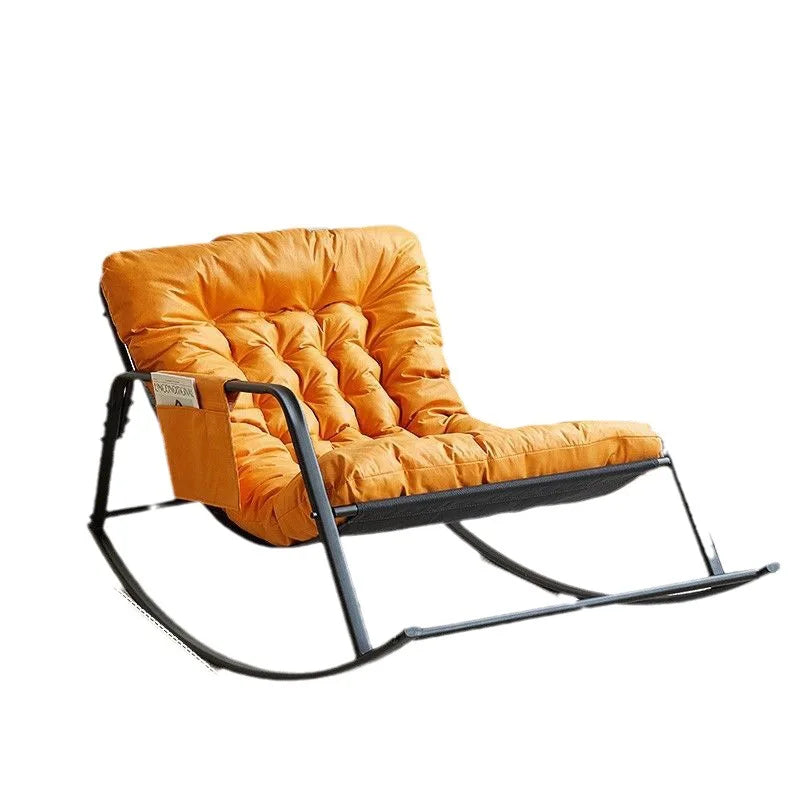 Hot Selling Cheap Lazy Sofa Rocking Chair Adult Lunch Lounge Chair Home Balcony Living Room Backrest Leisure Lounge Chair