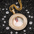 European and American Personality Photo Pendant Zircon DIY Creative Hip Hop Jewelry Fashion Necklace for Women Men Gifts