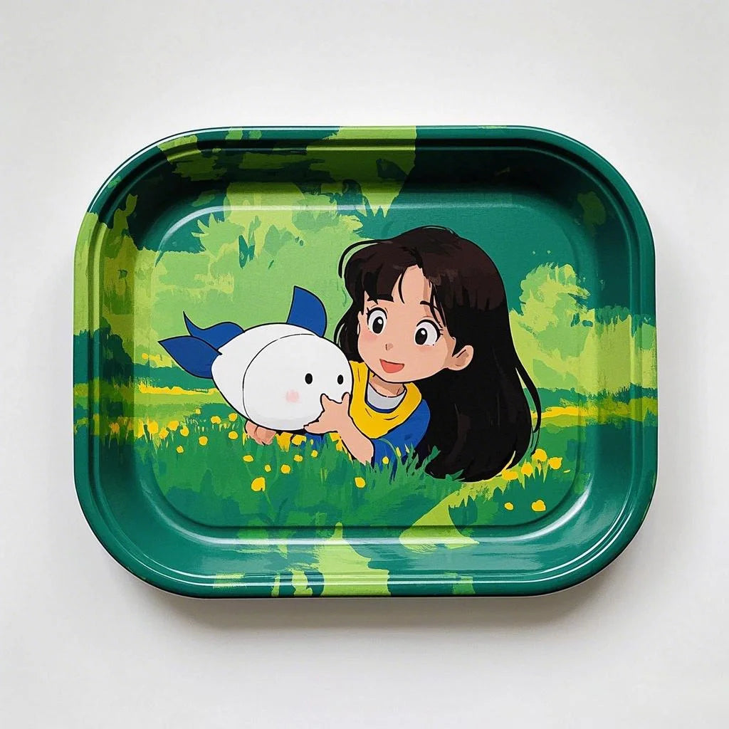 0.35mm Tinplate Trays Custom Sizes Dual Sided Printing Pantone Colors Matte Glossy Free Design Rolling Tray