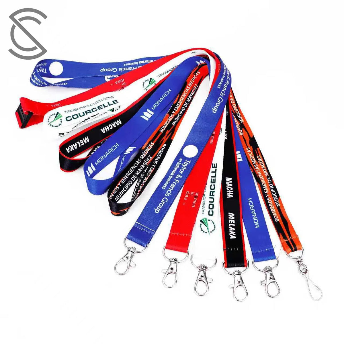 Personalized Sublimation Eco-Friendly Polyester Satin Cotton Lanyard Detachable Phone Hook Customizable Size for Employee ID MegaBDM