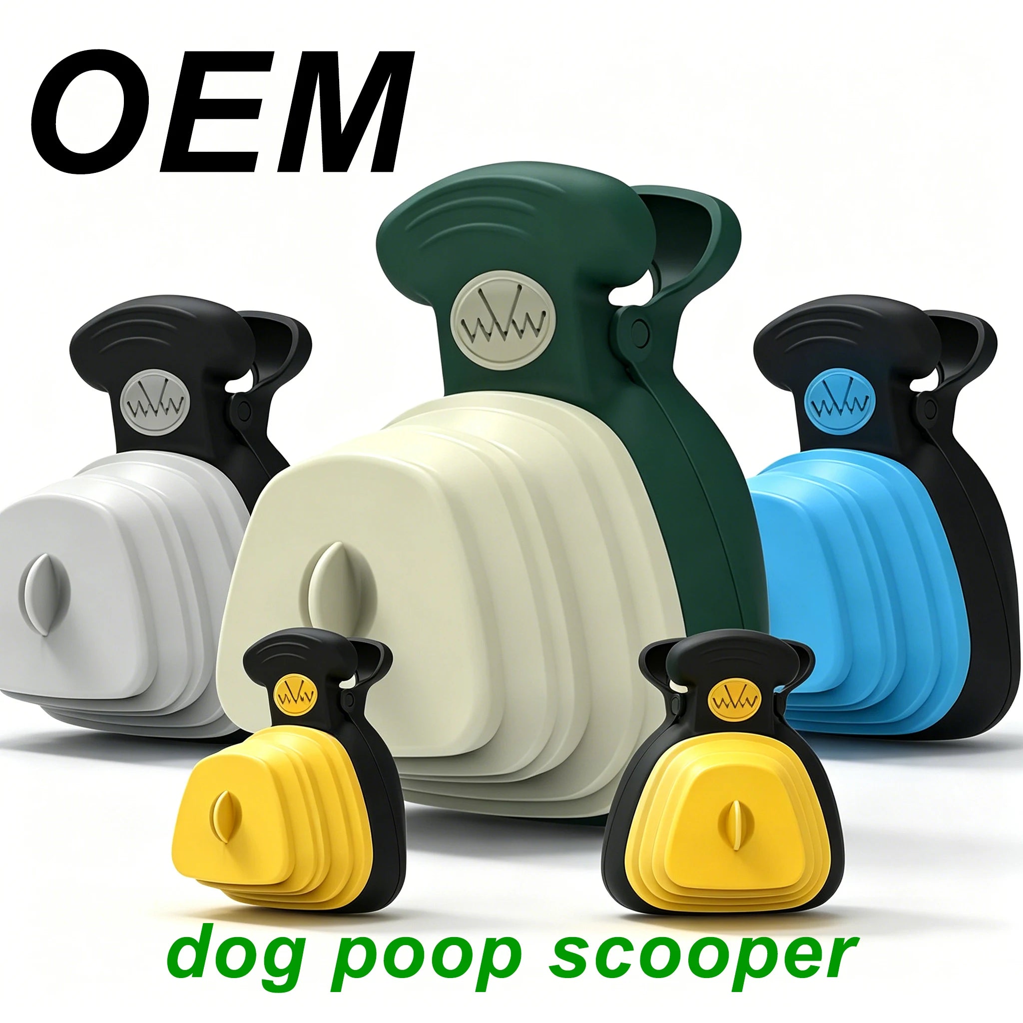 Wholesale Super Design Brand 200ml Poop Scooper Pick Cleaner With 1 Roll Bag 1 Carabiner Small Size Individual Box Packed