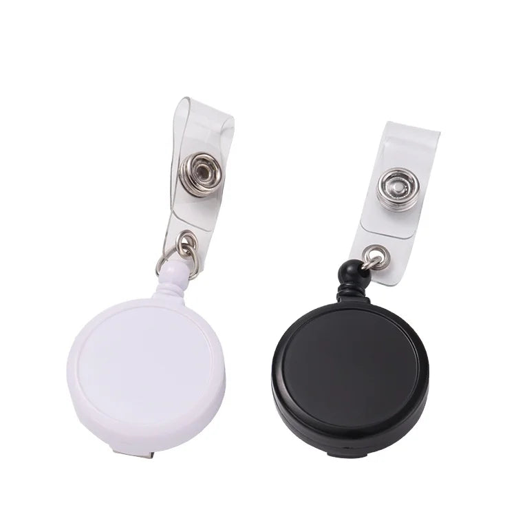 Lanyard Holder Reel Clip Holder Sublimation Photo Retractable Plastic Badge Holder Reel Clip Holder