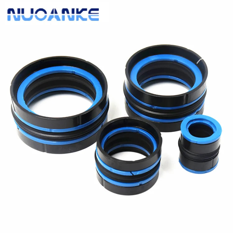 High Pressure DAS/KDAS Hydraulic Piston Seal Set NBR Rubber + POM Wear Ring for Heavy Duty Hydraulic Cylinder & Jack Repair