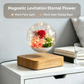 Preserved Flower Magnetic Levitating Rose Floating Table Lamp Personalized Gift for Romantic Women Gift Girlfriend Gift MegaBDM