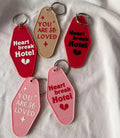 Motel Keychain Custom logo Colours Gold Keychain Loop QR Code