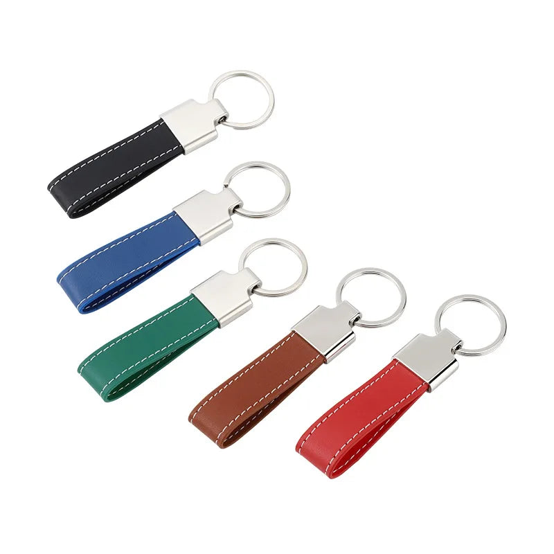 Custom Metal Pu Embossed logo Keychain Laser Laser logo Keychain Customization