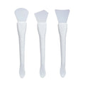 Custom Logo Beauty Facial Mask Brush Natural Skin Care Face Double End Spoon White Silicone Makeup Brush