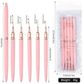 New Liner Brush Drawing Pen Nail Art Brush Set Metal HandleProfessional Kolinsky Nail Brush Nail Art Liner