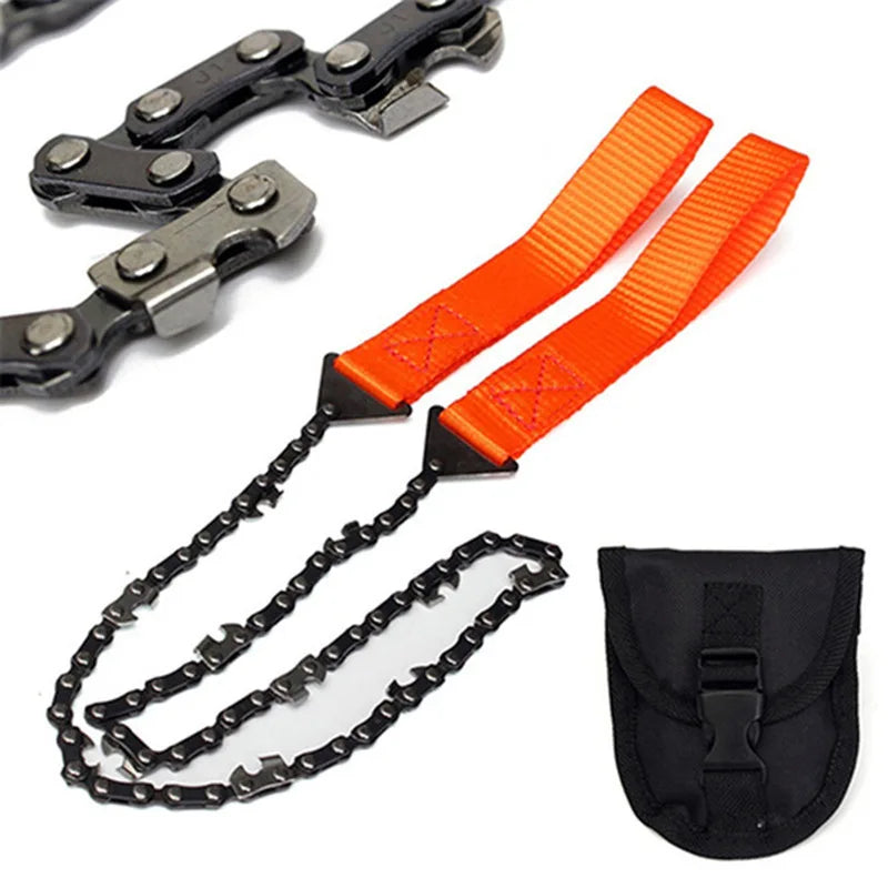 11-Teeth Outdoor Portable Hand - Drawn Wire Saw - Ideal for Field Mountaineering Life - Saving - Multi - Function Saw Chain Fo