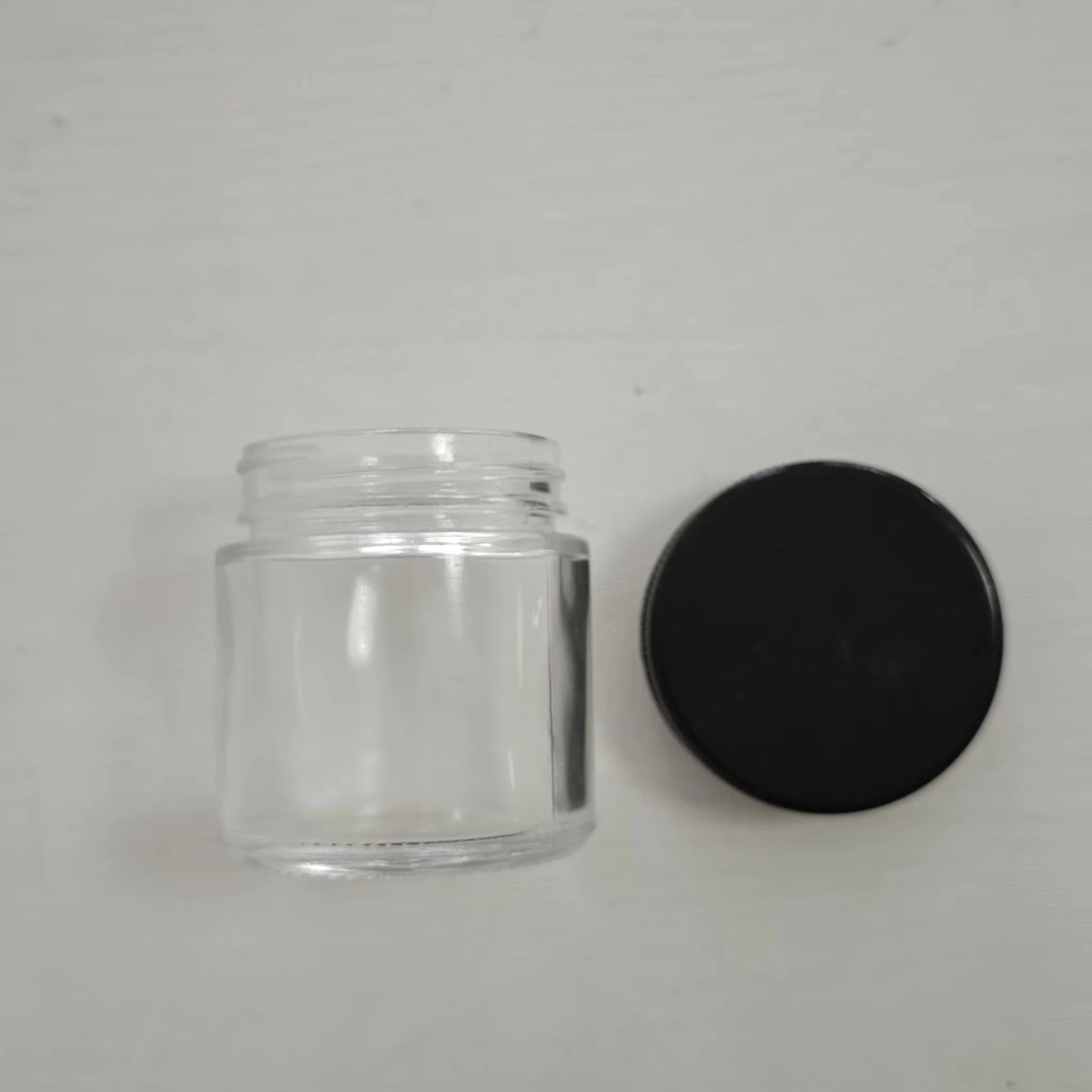 Eco-friendly Handmade Decorative Glass Jar Food Storage 25ml 50 ml Container Glass Jar With Window Childproof Lid