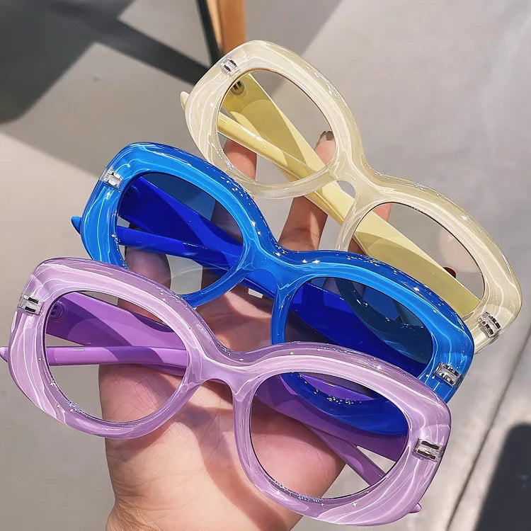 9617 Wholesale Luxury Glasses Plastic Small Round Shades Gafas De Sol  Candy Color Custom logo  Shades Sunglasses