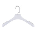 Wholesale Coat Display Heavy Duty Cheap Custom White Plastic Suit Hanger with logo for Clothes