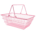 Mini Supermarket Shopping Hand Basket Pink Shopping Basket