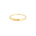 New 18K Gold Plated Thin Solid 925 Sterling Silver Round Top Stackable Fashion Jewelry Ring Party Gift