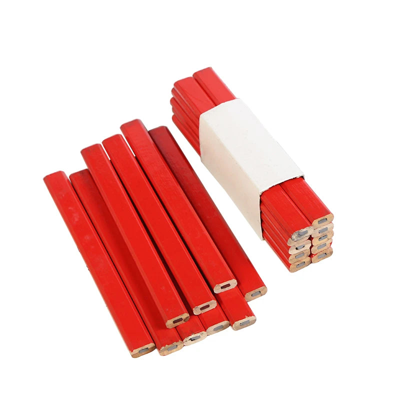 JH 7" Promotional Octagonal Shaped Wooden Pencil Building Construction Square HB Carpenter Pencil With Custom Logo