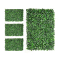 24X16 Inches Artificial Boxwood Hedge Grass Wall Panel Faux PE Vertical Garden System Shrubs Outdoor Green Leaf Wall System