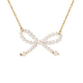 Fashion Sweet Pearl Necklace Imitation Pearl butterfly Necklace