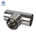 Aohoy Food Grade 304 316 Wholesale OEM Hygienic Mirror Surface Pipe Fitting Sanitary Weld Equal Tee manufacturer