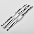 Custom Engraved Jewelry Stainless Steel Bar Bracelet Men Blank Bracelet for Engraving Custom Logo Fine Jewelry Bracelets Bangles
