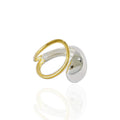 Silver Ring Color Separation Openwork Woman Jewelry Adjustable Ring  Wedding Party 925 Silver Ring Spoon