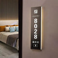 Modern Design LED Door Plate Digital Electronic Sign Plate House Number Room Logo Apartment Office Hotel Made Metal Aluminium