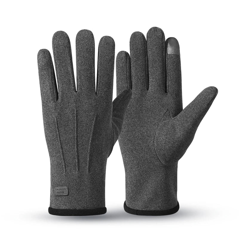 Cheap Warm Fleece Outdoor Riding Men Gloves in Winter